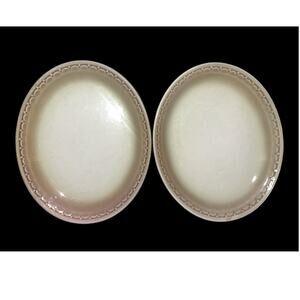 Vintage Syracuse China 100% USA Set of 2 Dinnerware plates restaurant ware EUC